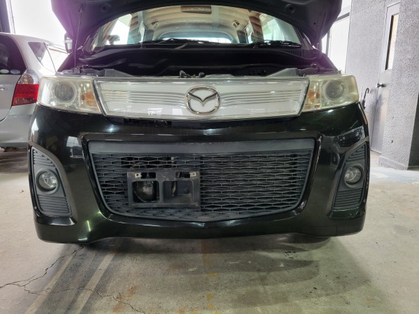 マツダ　AZワゴン　Vベルト取替