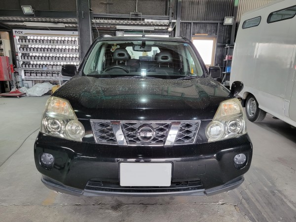 日産　エクストレイル　フロントクロスメンバブッシュ取り付け