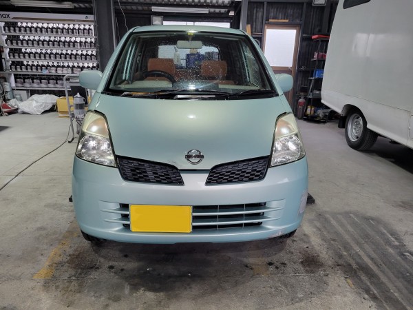 日産　モコ　エンジンチェックランプ点灯　ノックセンサー交換