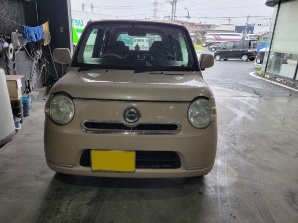 ダイハツ　ミラココア　ラジエター水漏れ修理