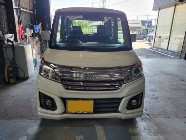 スズキ　スペーシアカスタム　リチウムイオンバッテリー交換